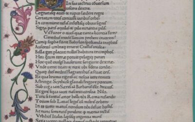 TEMA 101: El Bellum Civile de Lucano: Tradición Inncunable y Postincunable (1469-1520)